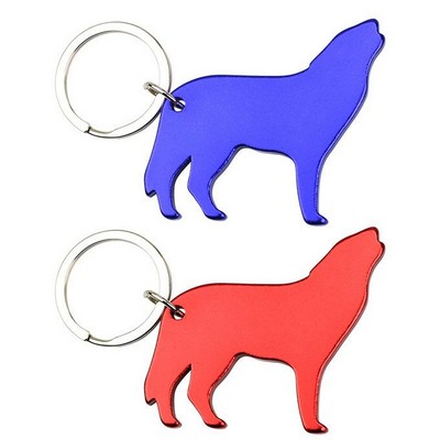 Wolf Bottle Opener Keychain