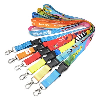 Full Color Sublimated ¾" Lanyard with Lobster Hook