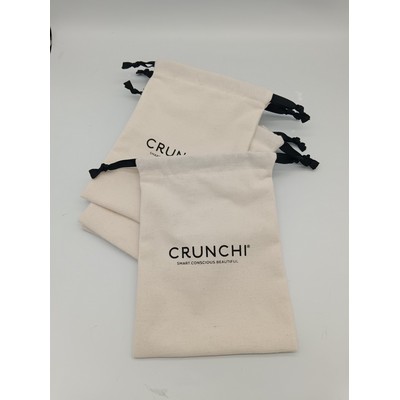 5" x 7'' Drawstring Canvas Storage Bag