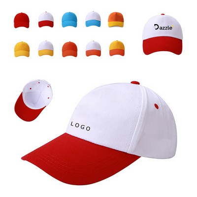 Colored Cotton Baseball Cap