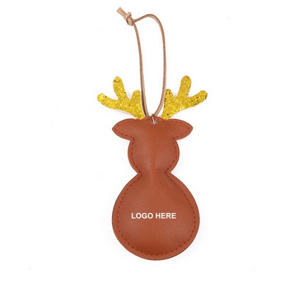 5" PU Leather Christmas Ornaments