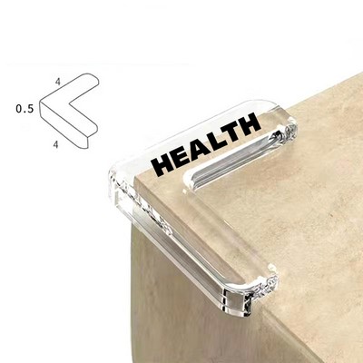 L Shaped Transparent Table Corner Cushion