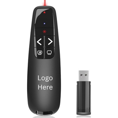 ABS Plastic Wireless Laser Presenter Remote with USB Receiver