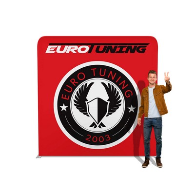 8' FASTZIP™ STRAIGHT TENSION FABRIC DISPLAY