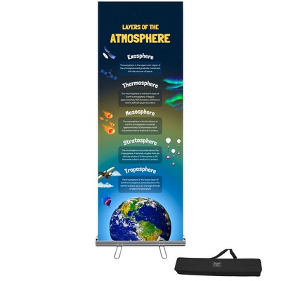 Premium 33" x 90" Retractable Banner Kit