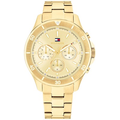 Tommy Hilfiger® Ladies' Light Gold Watch w/Champagne Gold Multi-Functional Dial