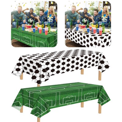 Soccer Party Decorations Tablecloth