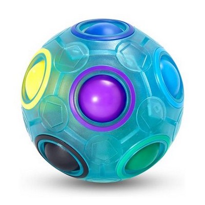 Fidget Rainbow Blue Ball Glow In The Dark