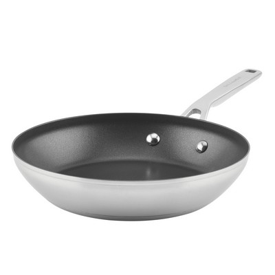KitchenAid 9.5" Stainless Steel 3-Ply Nonstick Fry Pan
