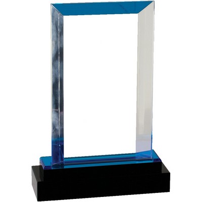 Blue Fusion Rectangle Impress Acrylic Award 7"