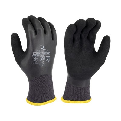 Radians® Cut Protection Level A2 Dipped Waterproof Winter Gripper Gloves