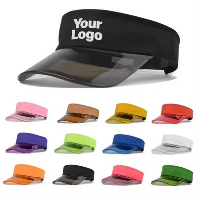 PVC Sunshade Hat Visor Caps