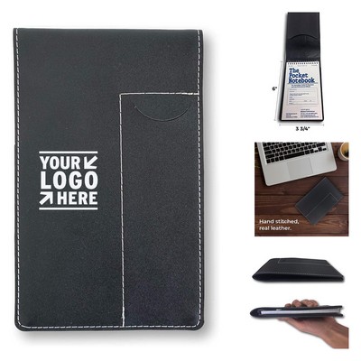 3.75x6" Portage Notepad Holder with Leather Cover