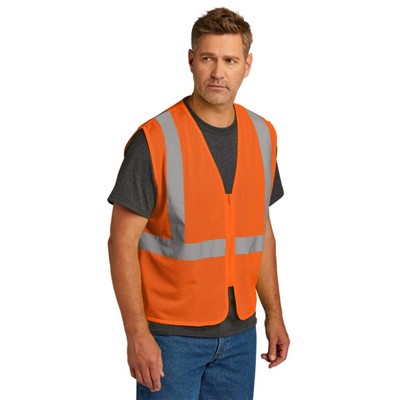 CornerStone ANSI 107 Class 2 Economy Mesh Zippered Vest