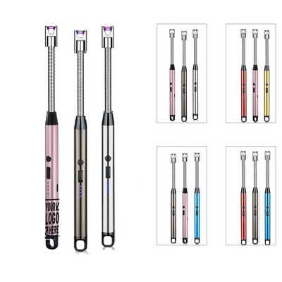 USB Rechargeable Windproof Lighter with LED Display