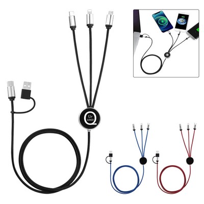 47.24" 3" 1 Charging Cable Compatible For Iphone