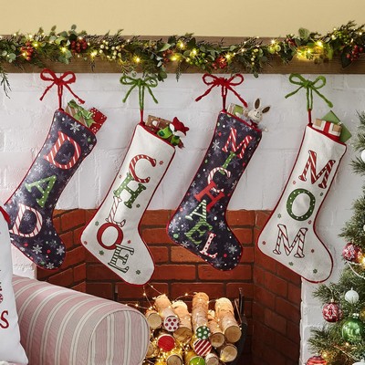 Personalized Family Name Christmas Stocking