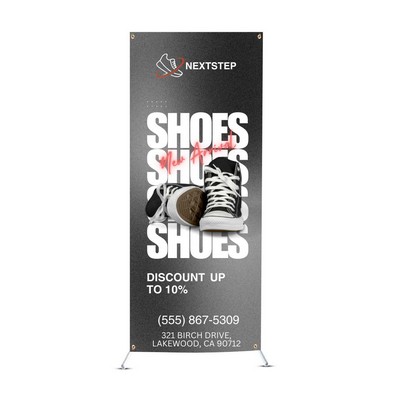 Multifunctional Adjustable X-Banner Stand Package (4' x 6.5ft)