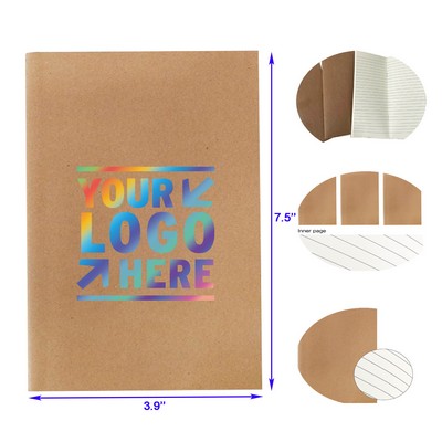 Kraft Cover Lined Paper Notebook