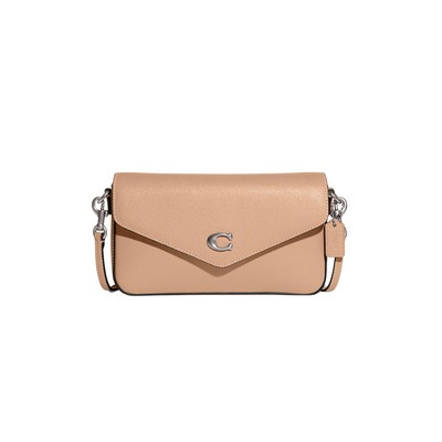 COACH Crossgrain Leather Wyn Crossbody - Buff/Silver
