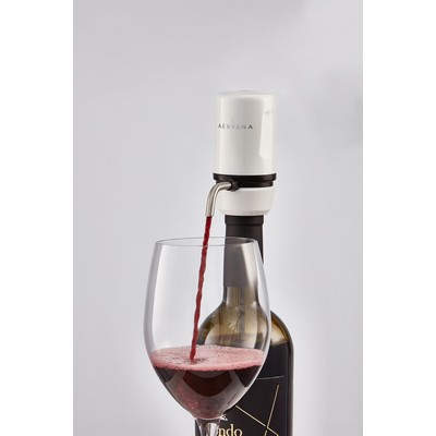 Aervana Travel Portable Electric Aerator W/ Corkscrew White