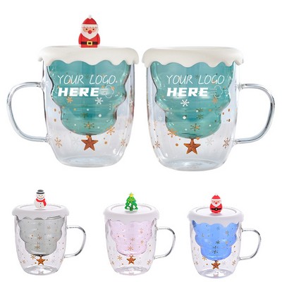 Double Wall Insulated Christmas Coffee Mug