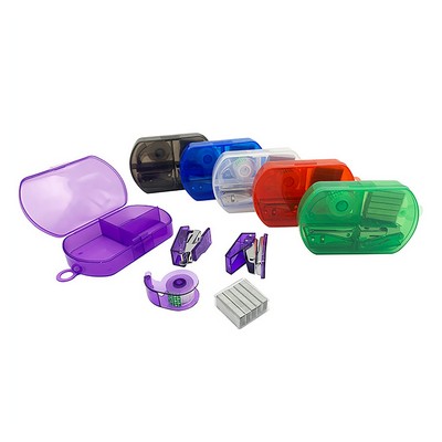 Plastic Box Mini Stationery Set