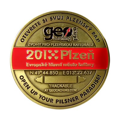 2" 2 Colors 2 Sided Zinc Challenge Coin