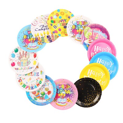 7" Disposable Paper Cake Plates
