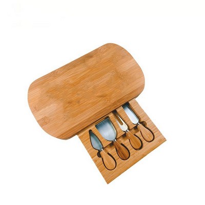 Bamboo Cheese Board Set