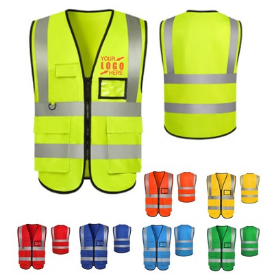 Reflective Safety Vest for Men Women With Pockets
