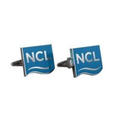 Brass Cufflinks - Enamel Filled Custom Shape