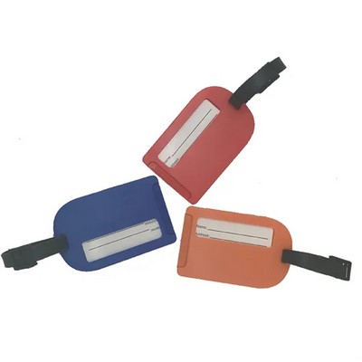 Plastic Luggage Tag With Lanyard