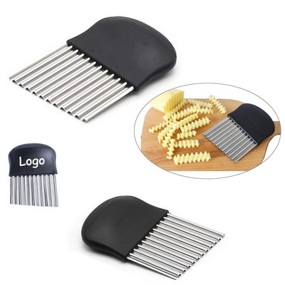 Premium Stainless Steel Wavy Crinkle Cutter Slicer