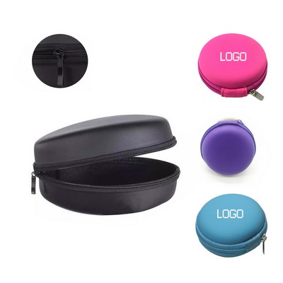 Round Earphone Storage Bag
