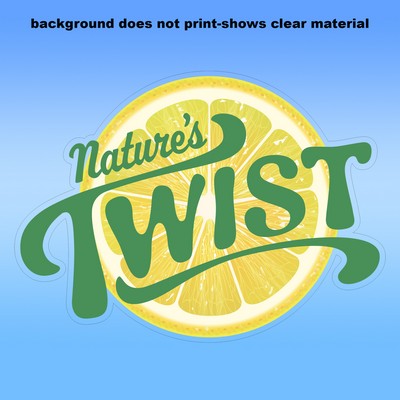 Clear Removable Glass Decals (10"X8.5") - Removeable. Repositionable. Custom Shape