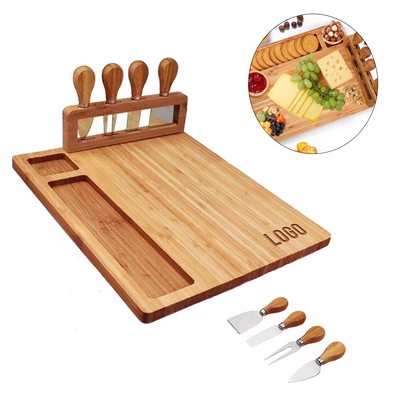 Bamboo Cheese Board Knife Set