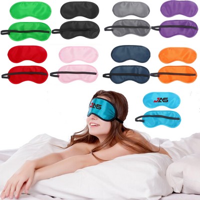 New Polyester Satin Sleep Eye Mask
