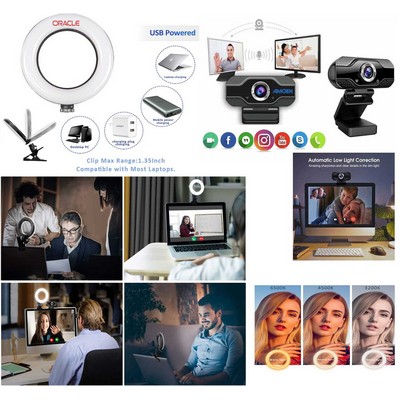 iBank ® HD Webcam with Microphone for Desktop or Laptop Computers, 1080P