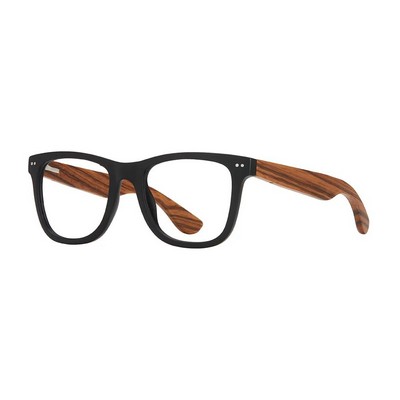 Alden Matte Onyx Reading Glasses w/Blue Light Filtering Lens