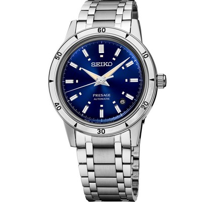 Seiko Watch Presage Style 60S Ss Automatic Blue Dial