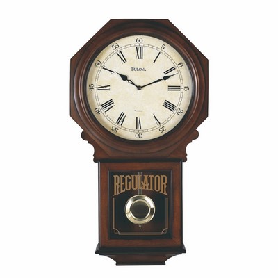 Bulova Clocks Ashford Wooden Wall Clock