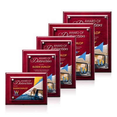 Caledon VividPrint™ Plaque - Rosewood/Silver