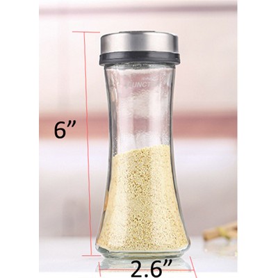 200ML Salt Shaker or Pepper Shaker with Adjustable Pour Holes