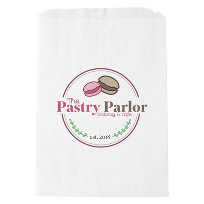 White Kraft Glassine Lined Cookie & Nut Bag