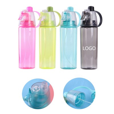 20oz Portable Sports Spray Water Bottle