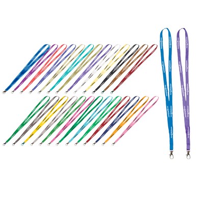 0.50" Micro Weave Smooth Dye-Sublimation Lanyards