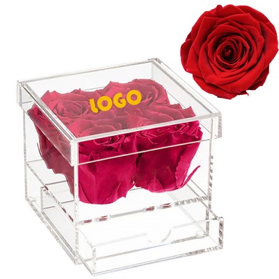 Acrylic Gift Eternal Rose Box