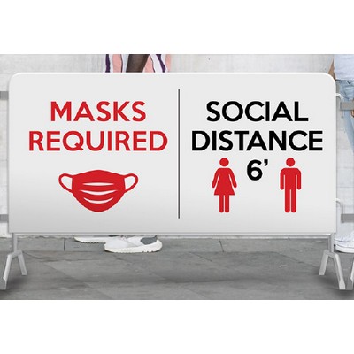 Barricade Barrier Printed Covers 7'