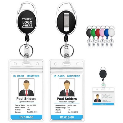 Retractable Badge Holder with Clip
